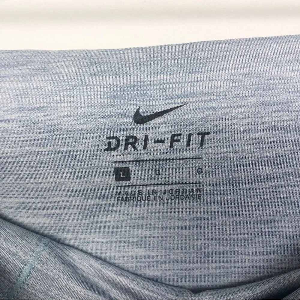 NIKE YOGA | Dusty Blue High Rise 7/8 Length Cinched Leggings Women’s Size Large